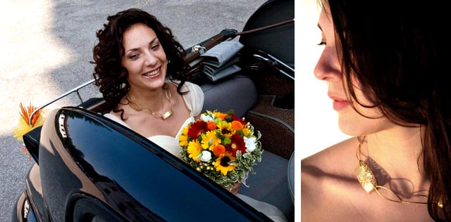 Collana in oro giallo personalizzata