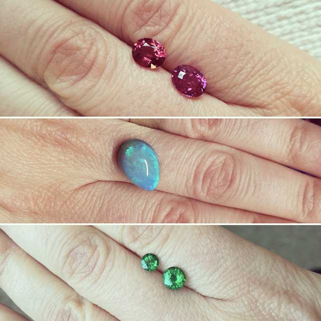 foto pietre preziose colorate