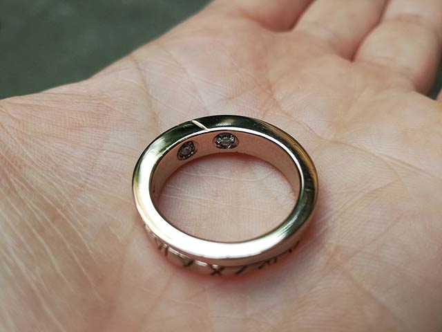 foto fede con due diamanti