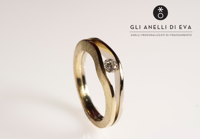 foto anello di fidanzamento semplice